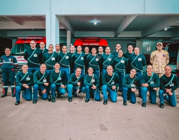 CONSAMU recebe segunda turma do Curso de Formação de Bombeiros para visita técnica